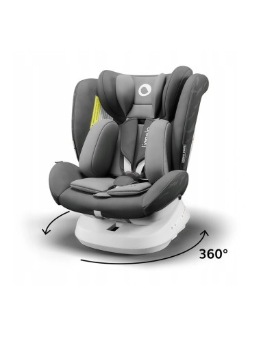 BN-LO-BASTIAAN_ONE_GREY_GRAPHITE,Lionelo - Scaun auto Bastiaan One Pozitie de somn, Protectie laterala, Rotire 360 grade, Top Te
