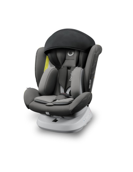 BN-LO-BASTIAAN_ONE_GREY_GRAPHITE,Lionelo - Scaun auto Bastiaan One Pozitie de somn, Protectie laterala, Rotire 360 grade, Top Te