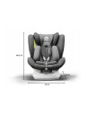 BN-LO-BASTIAAN_ONE_GREY_GRAPHITE,Lionelo - Scaun auto Bastiaan One Pozitie de somn, Protectie laterala, Rotire 360 grade, Top Te
