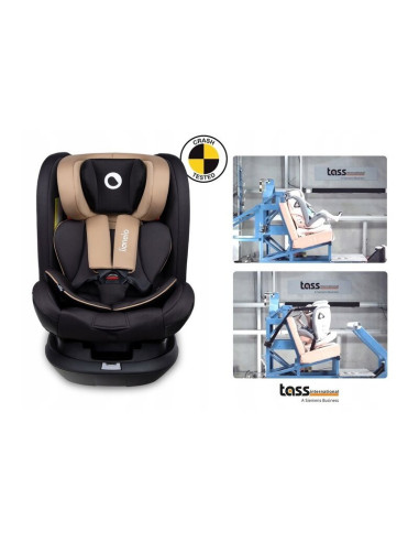 BN-LO-BASTIAAN_RWF_BEIGE_LATTE,Lionelo - Scaun auto Bastiaan RWF Pozitie de somn, Protectie laterala, Rotire 360 grade, 0-36 Kg,