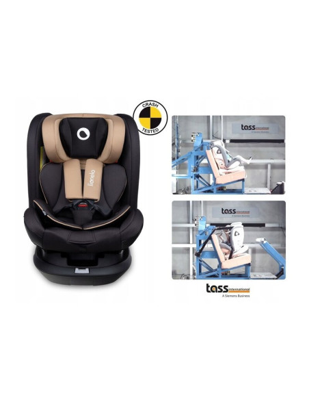 BN-LO-BASTIAAN_RWF_BEIGE_LATTE,Lionelo - Scaun auto Bastiaan RWF Pozitie de somn, Protectie laterala, Rotire 360 grade, 0-36 Kg,