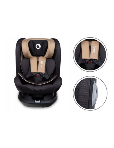 BN-LO-BASTIAAN_RWF_BEIGE_LATTE,Lionelo - Scaun auto Bastiaan RWF Pozitie de somn, Protectie laterala, Rotire 360 grade, 0-36 Kg,