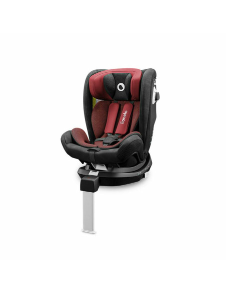 BN-LO-BRAAM_RED_BURGUNDY,Lionelo - Scaun auto Braam Burgundy Pozitie de somn, Protectie laterala, Rotire 360 grade, 0-36 Kg, cu 