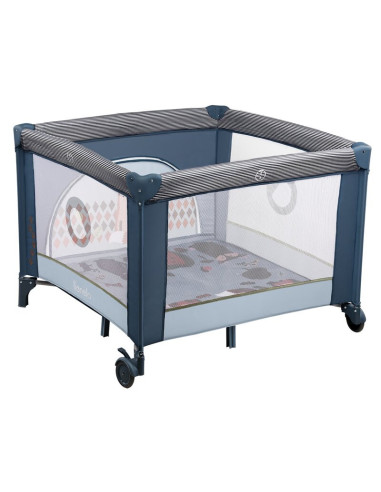 BN-LO-SOFIE_BLUE_NAVY,Lionelo - Tarc de joaca Lene, Cu roti, Cu intrare laterala cu fermoar, 100 x 100 cm, Conform cu standardul