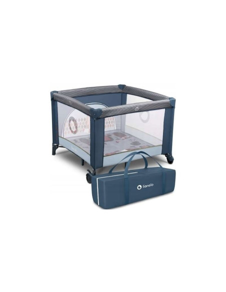 BN-LO-SOFIE_BLUE_NAVY,Lionelo - Tarc de joaca Lene, Cu roti, Cu intrare laterala cu fermoar, 100 x 100 cm, Conform cu standardul