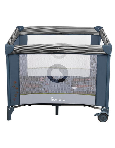 BN-LO-SOFIE_BLUE_NAVY,Lionelo - Tarc de joaca Lene, Cu roti, Cu intrare laterala cu fermoar, 100 x 100 cm, Conform cu standardul