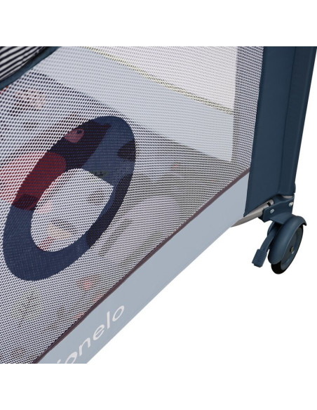 BN-LO-SOFIE_BLUE_NAVY,Lionelo - Tarc de joaca Lene, Cu roti, Cu intrare laterala cu fermoar, 100 x 100 cm, Conform cu standardul
