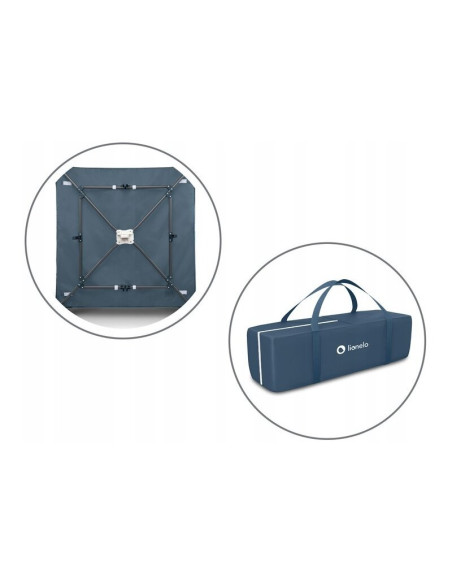 BN-LO-SOFIE_BLUE_NAVY,Lionelo - Tarc de joaca Lene, Cu roti, Cu intrare laterala cu fermoar, 100 x 100 cm, Conform cu standardul