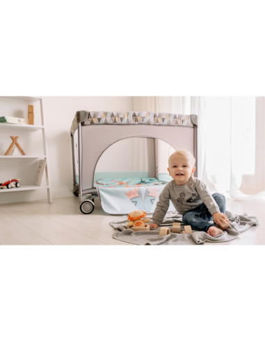 BN-LO-SOFIE_BLUE_NAVY,Lionelo - Tarc de joaca Lene, Cu roti, Cu intrare laterala cu fermoar, 100 x 100 cm, Conform cu standardul