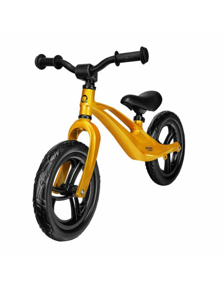 BN-LOE-BART_GOLDIE,Lionelo - Bicicleta usoara Bart, Fara pedale, Cu cadru din magneziu, Cu ghidon si sa reglabile, Greutate 3 Kg