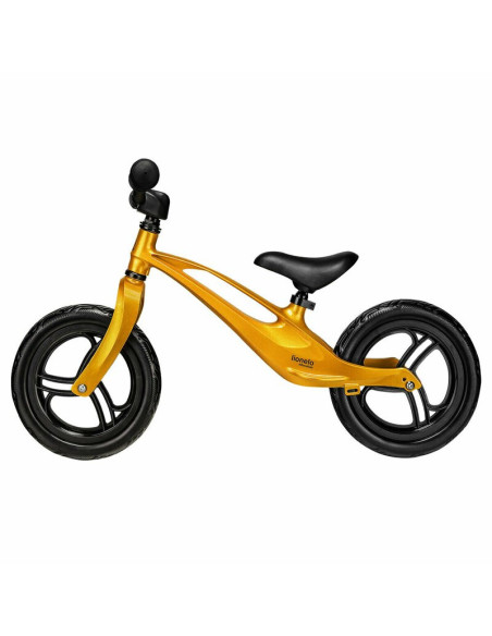 BN-LOE-BART_GOLDIE,Lionelo - Bicicleta usoara Bart, Fara pedale, Cu cadru din magneziu, Cu ghidon si sa reglabile, Greutate 3 Kg