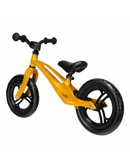 BN-LOE-BART_GOLDIE,Lionelo - Bicicleta usoara Bart, Fara pedale, Cu cadru din magneziu, Cu ghidon si sa reglabile, Greutate 3 Kg