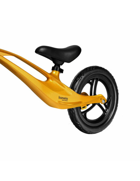 BN-LOE-BART_GOLDIE,Lionelo - Bicicleta usoara Bart, Fara pedale, Cu cadru din magneziu, Cu ghidon si sa reglabile, Greutate 3 Kg