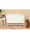 BN-6426972005487,Qmini - Patut din lemn Julia 120x60 cm, multifunctional, Cu sina speciala pentru dentitie, EN716-1, EN716-2, Al