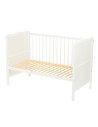 BN-6426972005487,Qmini - Patut din lemn Julia 120x60 cm, multifunctional, Cu sina speciala pentru dentitie, EN716-1, EN716-2, Al