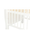 BN-6426972005487,Qmini - Patut din lemn Julia 120x60 cm, multifunctional, Cu sina speciala pentru dentitie, EN716-1, EN716-2, Al