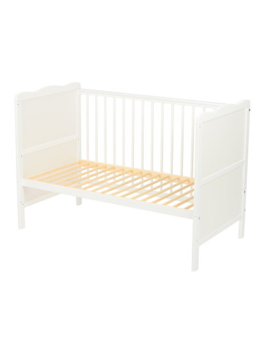 BN-QM_JUL8CM02AL,Qmini - Patut din lemn Julia 120x60 cm, multifunctional, cu sertar, Cu sina speciala pentru dentitie, EN716-1, 
