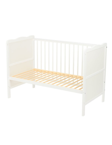 BN-QM_JUL8CM02AL,Qmini - Patut din lemn Julia 120x60 cm, multifunctional, cu sertar, Cu sina speciala pentru dentitie, EN716-1, 
