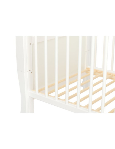 BN-QM_JUL8CM02AL,Qmini - Patut din lemn Julia 120x60 cm, multifunctional, cu sertar, Cu sina speciala pentru dentitie, EN716-1, 