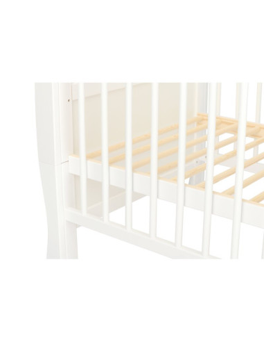 BN-QM_JUL8CM02AL,Qmini - Patut din lemn Julia 120x60 cm, multifunctional, cu sertar, Cu sina speciala pentru dentitie, EN716-1, 
