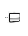 BN-6426972004268,Qmini - Oglinda Rotire 360 grade, Pentru vizualizarea Bebelusilor, Cu instalare rapida, Universala, 29.5 x 18.5
