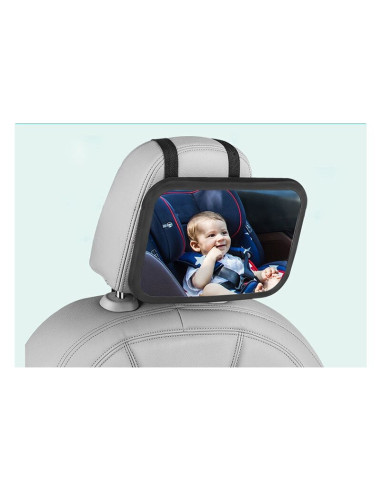 BN-6426972004268,Qmini - Oglinda Rotire 360 grade, Pentru vizualizarea Bebelusilor, Cu instalare rapida, Universala, 29.5 x 18.5
