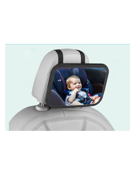 BN-6426972004268,Qmini - Oglinda Rotire 360 grade, Pentru vizualizarea Bebelusilor, Cu instalare rapida, Universala, 29.5 x 18.5