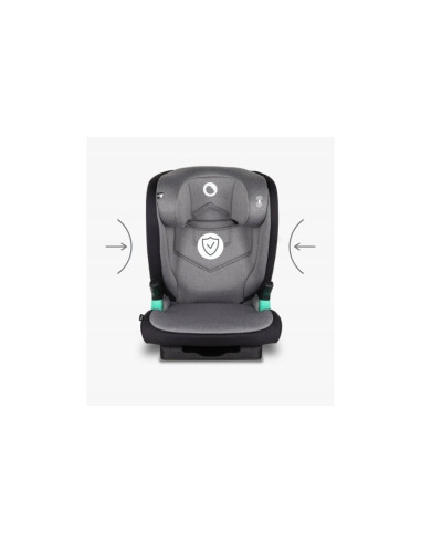 BN-LO-NEAL_GREY_STONE,Lionelo - Scaun auto Neal Stone Spatar reglabil, Baza i-size, 15-36 Kg, cu Isofix, Conform cu standardul e