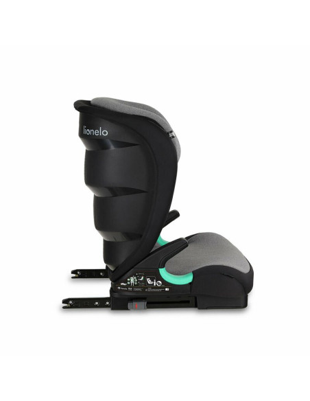 BN-LO-NEAL_GREY_STONE,Lionelo - Scaun auto Neal Stone Spatar reglabil, Baza i-size, 15-36 Kg, cu Isofix, Conform cu standardul e