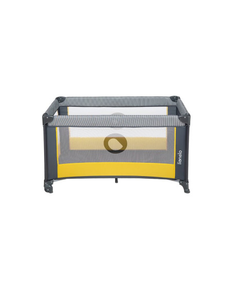 BN-LO-STEFI_YELLOW_LEMON,Lionelo - Patut pliant cu un nivel Stefi, Cu intrare laterala cu fermoar, 2 roti, 120x60 cm, Conform cu