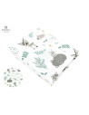 BN-6426972005838,MimiNu - Cearceaf cu elastic pentru patut 120X60 cm, Din bumbac certificat Oeko Tex Standard 100, Forest friend