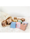 BN-80090,Joueco - Cuburi din lemn certificat FSC, Multifunctionale, Familia Wildies, 25x21 cm, 12 luni+, 30 piese, Multicolor