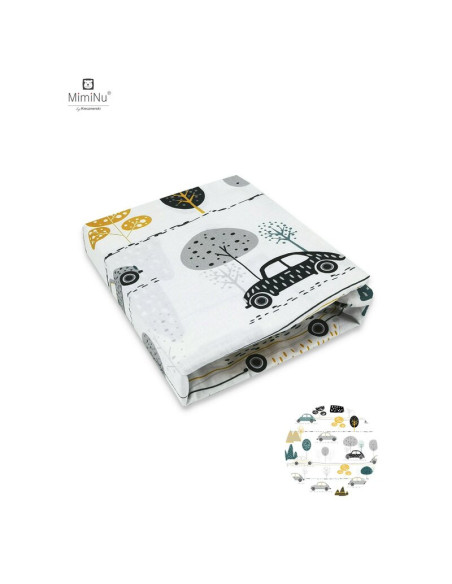 BN-6426972005869,MimiNu - Cearceaf cu elastic pentru patut 140X70 cm, Din bumbac certificat Oeko Tex Standard 100, Childrens Jou