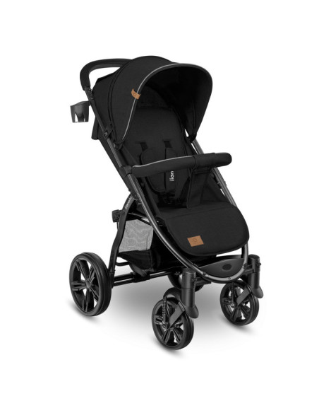 BN-LO-ANNET_BLACK_CARBON,Lionelo - Carucior sport Annet Plus, De la nastere, Cu accesorii si capotina XXL reglabila, 0 - 22 Kg, 