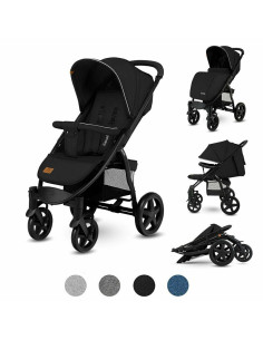 BN-LO-ANNET_BLACK_CARBON,Lionelo - Carucior sport Annet Plus, De la nastere, Cu accesorii si capotina XXL reglabila, 0 - 22 Kg,  2