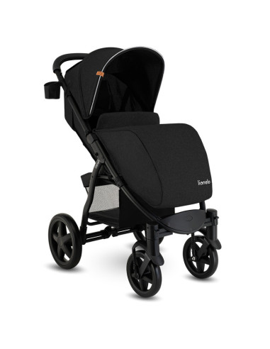 BN-LO-ANNET_BLACK_CARBON,Lionelo - Carucior sport Annet Plus, De la nastere, Cu accesorii si capotina XXL reglabila, 0 - 22 Kg, 