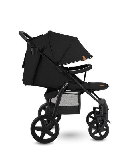 BN-LO-ANNET_BLACK_CARBON,Lionelo - Carucior sport Annet Plus, De la nastere, Cu accesorii si capotina XXL reglabila, 0 - 22 Kg, 