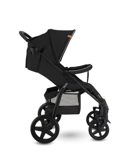 BN-LO-ANNET_BLACK_CARBON,Lionelo - Carucior sport Annet Plus, De la nastere, Cu accesorii si capotina XXL reglabila, 0 - 22 Kg, 
