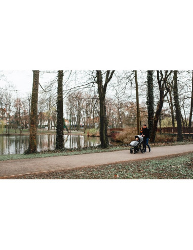 BN-LO-ANNET_BLACK_CARBON,Lionelo - Carucior sport Annet Plus, De la nastere, Cu accesorii si capotina XXL reglabila, 0 - 22 Kg, 