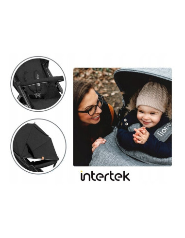 BN-LO-ANNET_BLACK_CARBON,Lionelo - Carucior sport Annet Plus, De la nastere, Cu accesorii si capotina XXL reglabila, 0 - 22 Kg, 