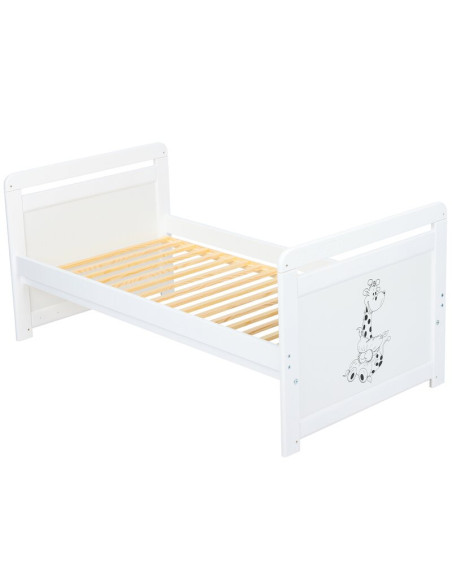 BN-BONAD2G8CM01AL,Babyneeds- Patut din lemn Nadia II Girafa transformabil pt bebe si junior, 120x60 cm, Multifunctional, Din lem