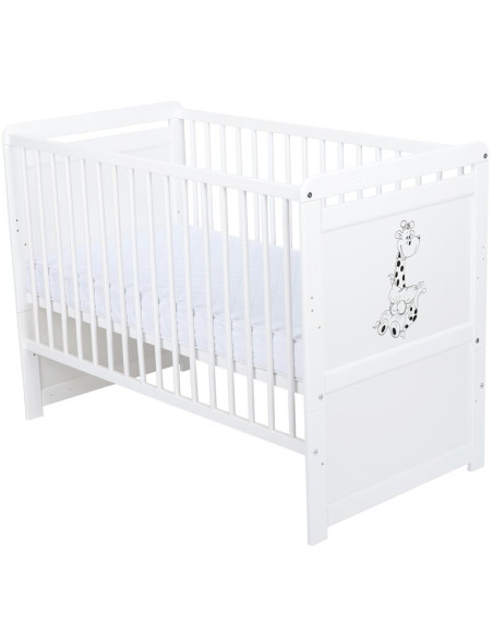 BN-BONAD2G10CM01AL,Babyneeds- Patut din lemn Nadia II Girafa transformabil pt bebe si junior, 120x60 cm, Multifunctional, Din le