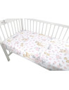 BN-6426972006170,MimiNu - Cearceaf cu elastic pentru patut 120X60 cm, Din bumbac certificat Oeko Tex Standard 100, Sweet Deer Pi