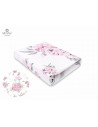 BN-6426972006255,MimiNu - Cearceaf cu elastic pentru patut 120X60 cm, Din bumbac certificat Oeko Tex Standard 100, Peonie Pink