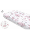 BN-6426972006255,MimiNu - Cearceaf cu elastic pentru patut 120X60 cm, Din bumbac certificat Oeko Tex Standard 100, Peonie Pink