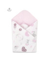 BN-6426972006156,MimiNu - Paturica de infasat cu doua fete, Cu multiple utilizari, Cu inchidere arici velcro, Dimensiune 75x75 c