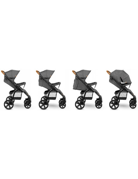 BN-LO-ANNET_PLUS_STONE_CARAMEL,Lionelo - Carucior sport Annet Plus, De la nastere, Cu accesorii si capotina XXL reglabila, 0 - 2