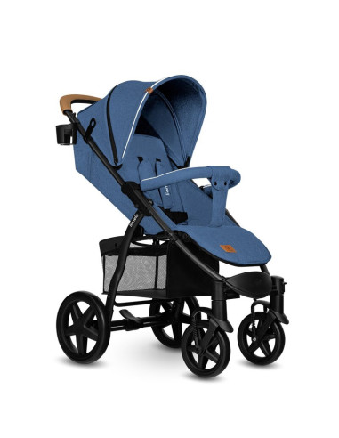 BN-LO-ANNET_PLUS_BLUE_DENIM,Lionelo - Carucior sport Annet Plus, De la nastere, Cu accesorii si capotina XXL reglabila, 0 - 22 K