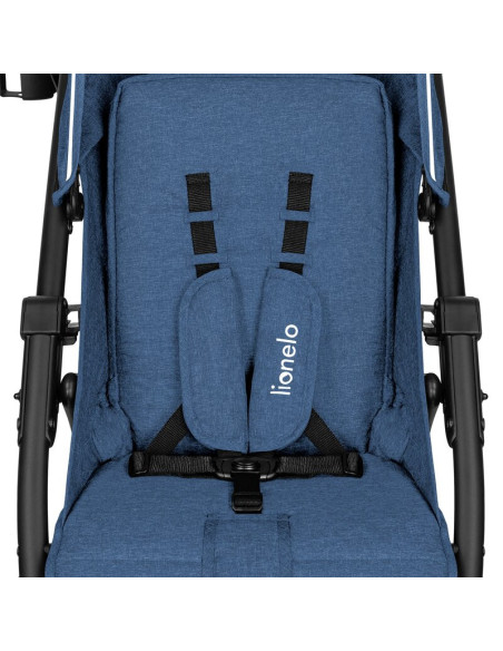BN-LO-ANNET_PLUS_BLUE_DENIM,Lionelo - Carucior sport Annet Plus, De la nastere, Cu accesorii si capotina XXL reglabila, 0 - 22 K
