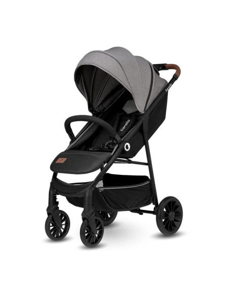 BN-LO-ZOEY_GREY_STONE,Lionelo - Carucior sport Zoey, De la nastere, Cu accesorii, Cadru din aluminiu, 0- 15 kg, Conform cu stand